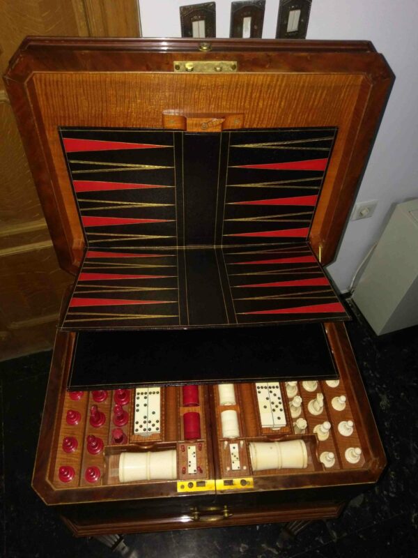 19th Century Antique Games Table - Image 15