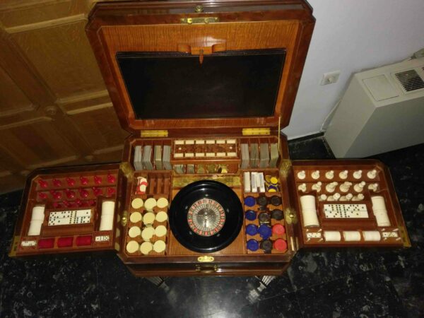 19th Century Antique Games Table - Image 5