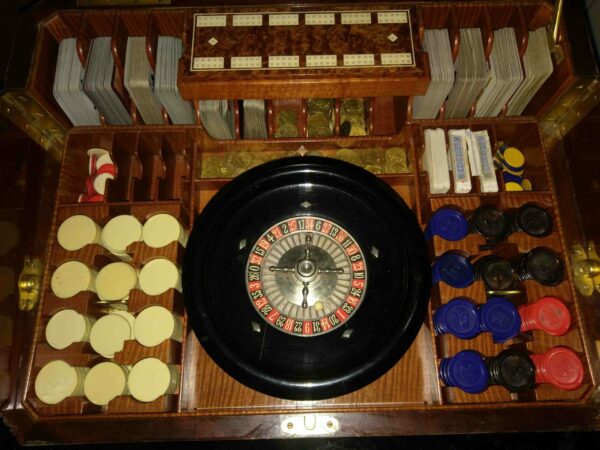 19th Century Antique Games Table - Image 14