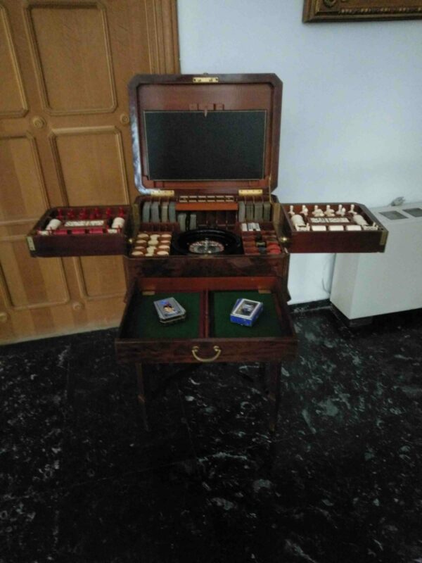 19th Century Antique Games Table - Image 6