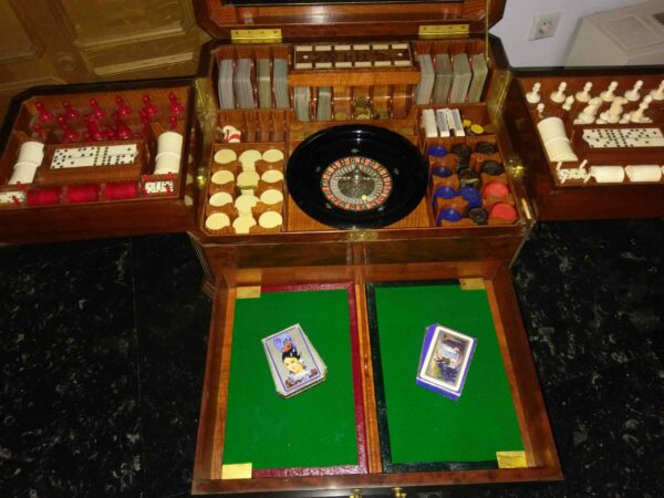 19th Century Antique Games Table - Image 7