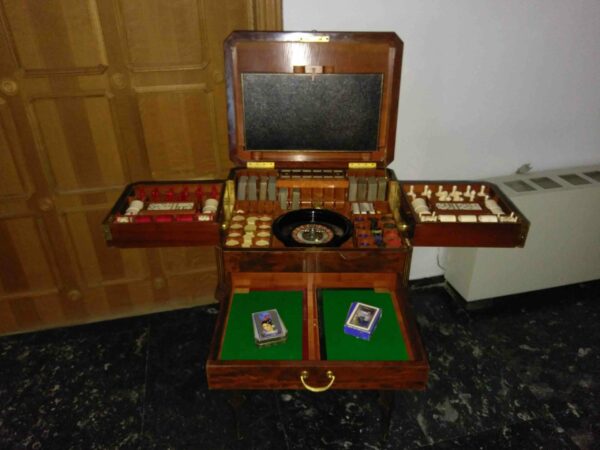 19th Century Antique Games Table - Image 4