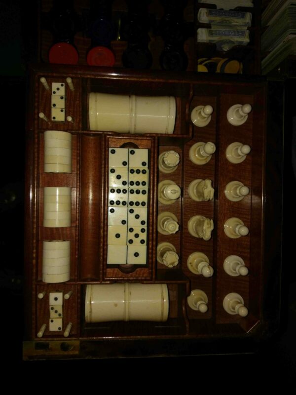 19th Century Antique Games Table - Image 13