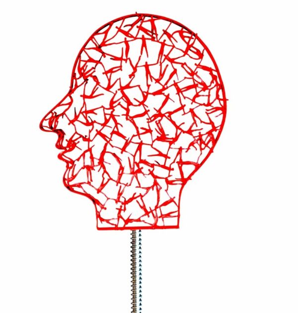 Kostis Georgiou - Human Head (Red)
